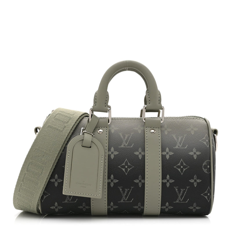 LOUIS VUITTON MONOGRAM GRADIENT KEEPALL BANDOULIERE 25 KHAKI