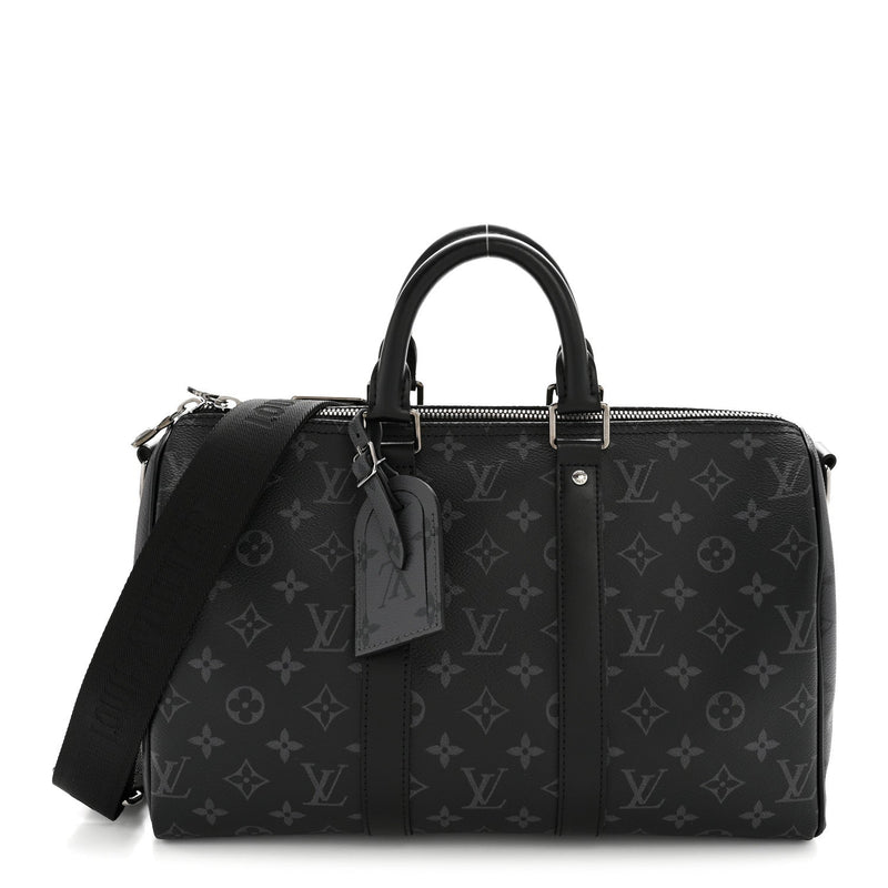 LOUIS VUITTON MONOGRAM ECLIPSE REVERSE KEEPALL BANDOULIERE 35