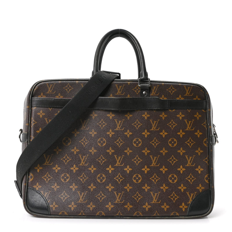 LOUIS VUITTON MONOGRAM MACASSAR PORTE-DOCUMENTS VOYAGE GM