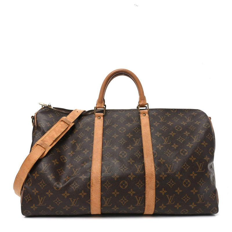 LOUIS VUITTON MONOGRAM KEEPALL BANDOULIERE 50