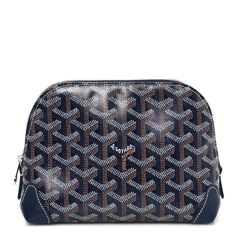 GOYARDINE VENDOME TOILETRY POUCH NAVY