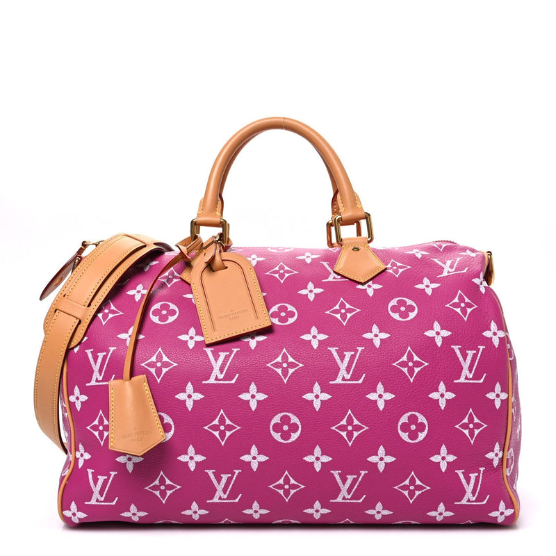 LOUIS VUITTON CALFSKIN MONOGRAM SPEEDY P9 BANDOULIERE 40 AGATE