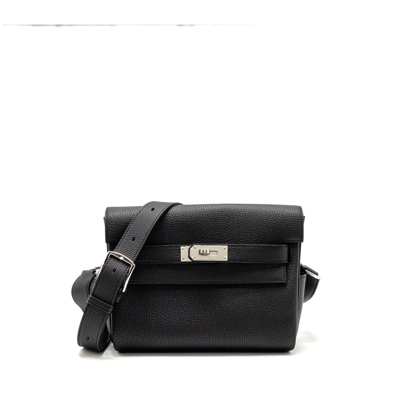 HERMES KELLY MESSENGER PM BAG TOGO BLACK SHW