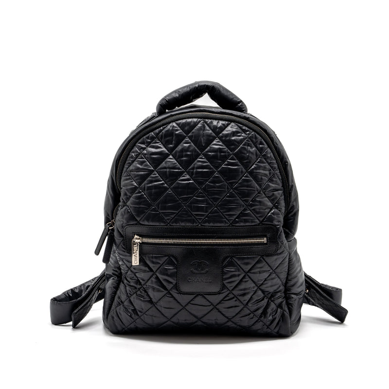 CHANEL COCO COCOON BACKPACK QUILTED NYLON/LEATHER BLACK GHW