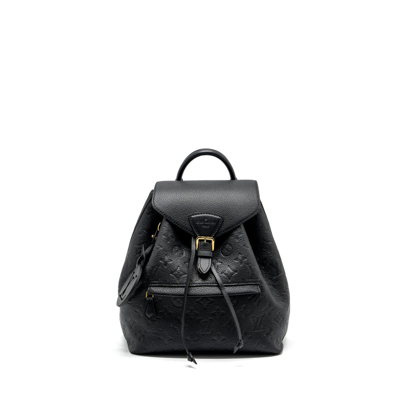 LOUIS VUITTON MONTSOURIS PM BACKPACK MONOGRAM EMPREINTE BLACK GHW