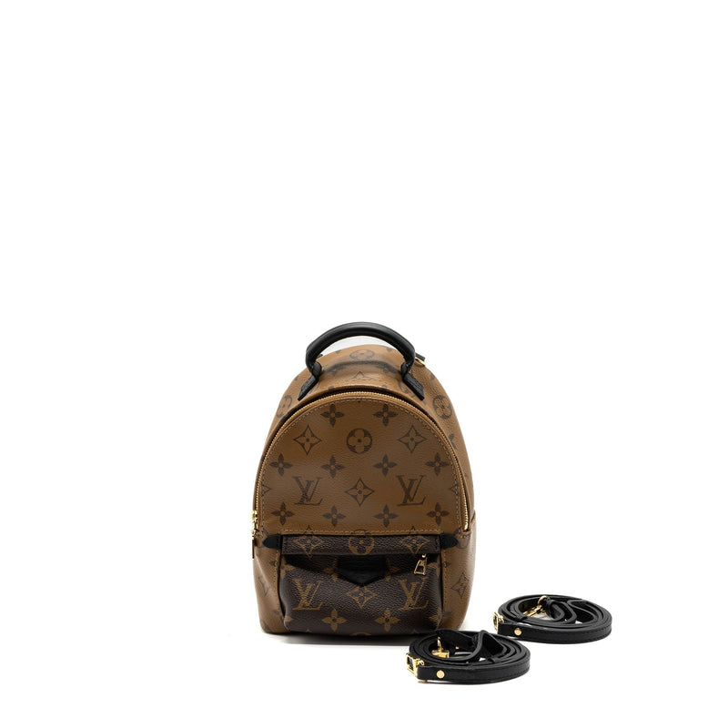 LOUIS VUITTON MINI PALM SPRING BACKPACK REVERSE MONOGRAM CANVAS GHW
