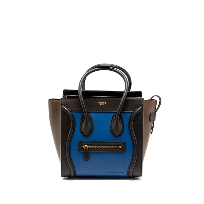 CELINE MICRO LUGGAGE BAG CALFSKIN MULTICOLOUR GHW