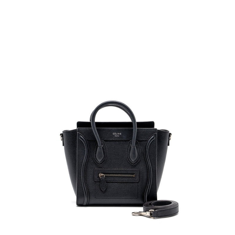 CELINE NANO LUGGAGE BAG CALFSKIN BLACK SHW