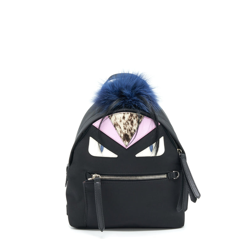 FENDI MINI MONSTER BACKPACK BLACK/ MULTICOLOUR SHW