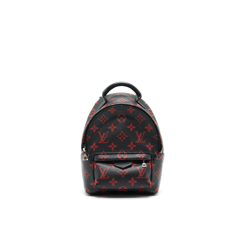 LOUIS VUITTON PALM SPRINGS MINI BACKPACK IN BLACK AND RED