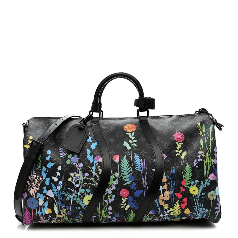 LOUIS VUITTON MONOGRAM ECLIPSE FOLIA KEEPALL BANDOULIERE 50