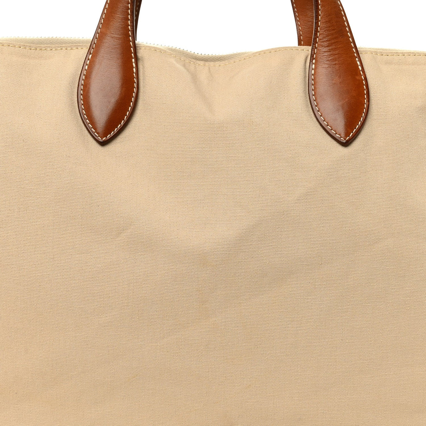 HERMES NATURAL BARENIA CANVAS VICTORIA TRAVEL BRIEFCASE FAUVE