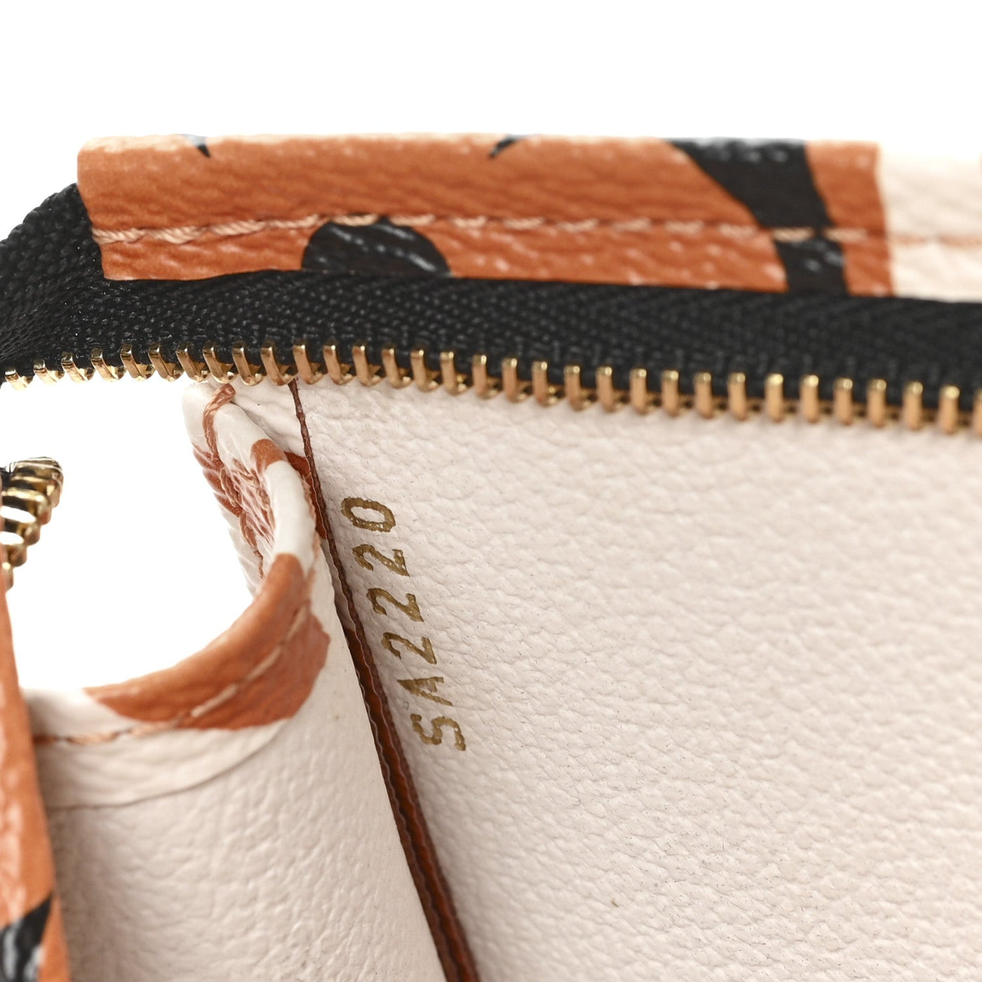 LOUIS VUITTON MONOGRAM GIANT CRAFTY POCHETTE TOILETRY 26 CREME CARAMEL