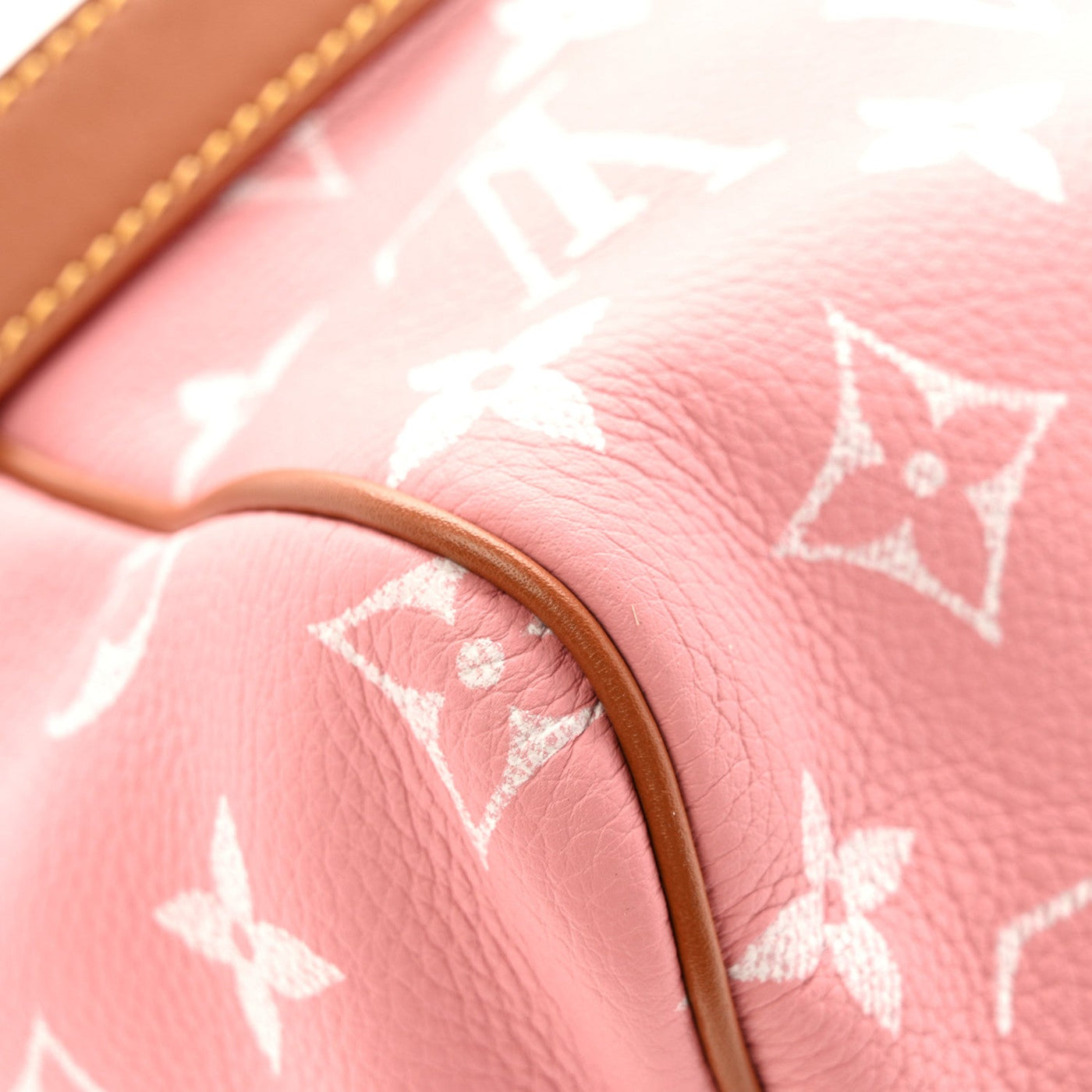 LOUIS VUITTON CALFSKIN MONOGRAM SPEEDY P9 BANDOULIERE 40 PINK SAKURA