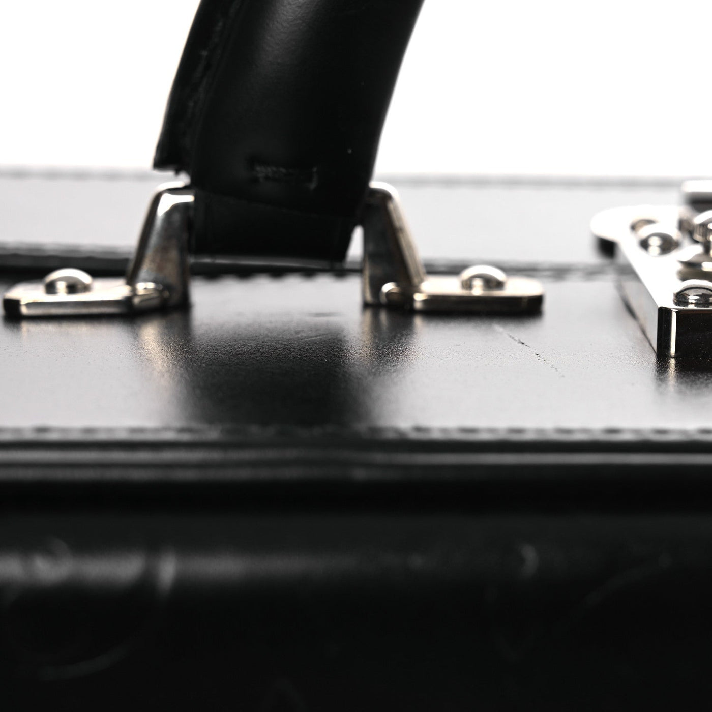 LOUIS VUITTON MONOGRAM GLACE VALISETTE MM BLACK