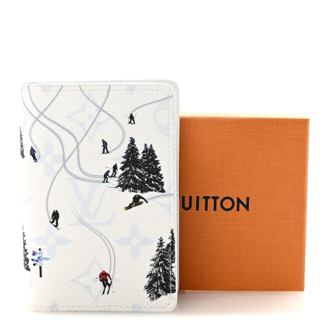 LOUIS VUITTON MONOGRAM SPORTS PASSPORT COVER SKI WHITE