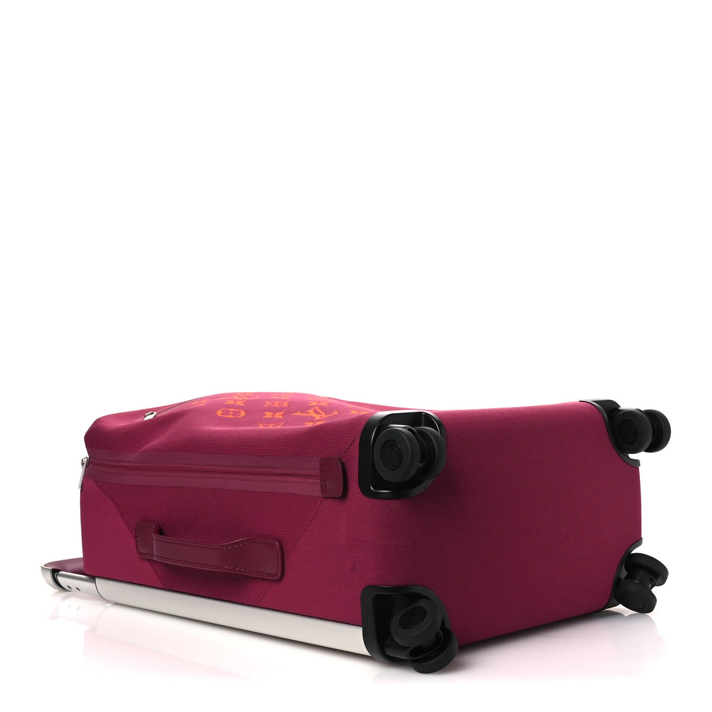 LOUIS VUITTON KNIT MONOGRAM HORIZON SOFT 55 SUITCASE FUCHSIA