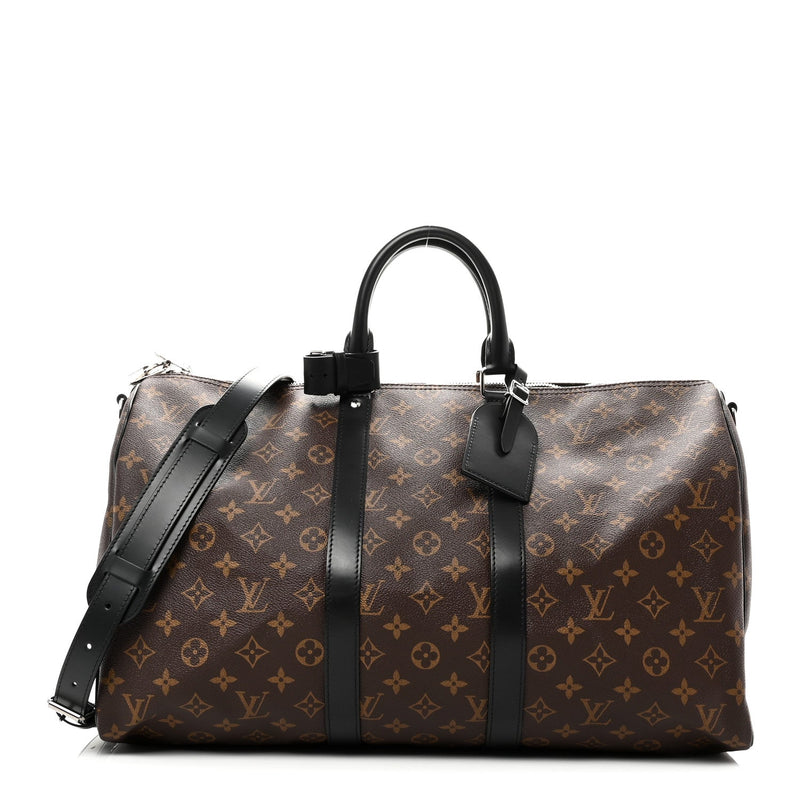 LOUIS VUITTON MONOGRAM MACASSAR KEEPALL BANDOULIERE 45