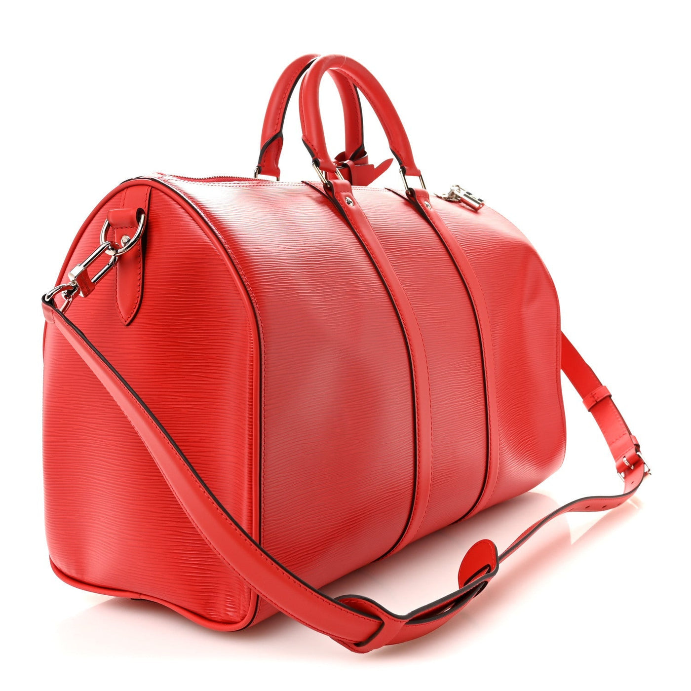 LOUIS VUITTON X SUPREME EPI KEEPALL BANDOULIERE 45 RED