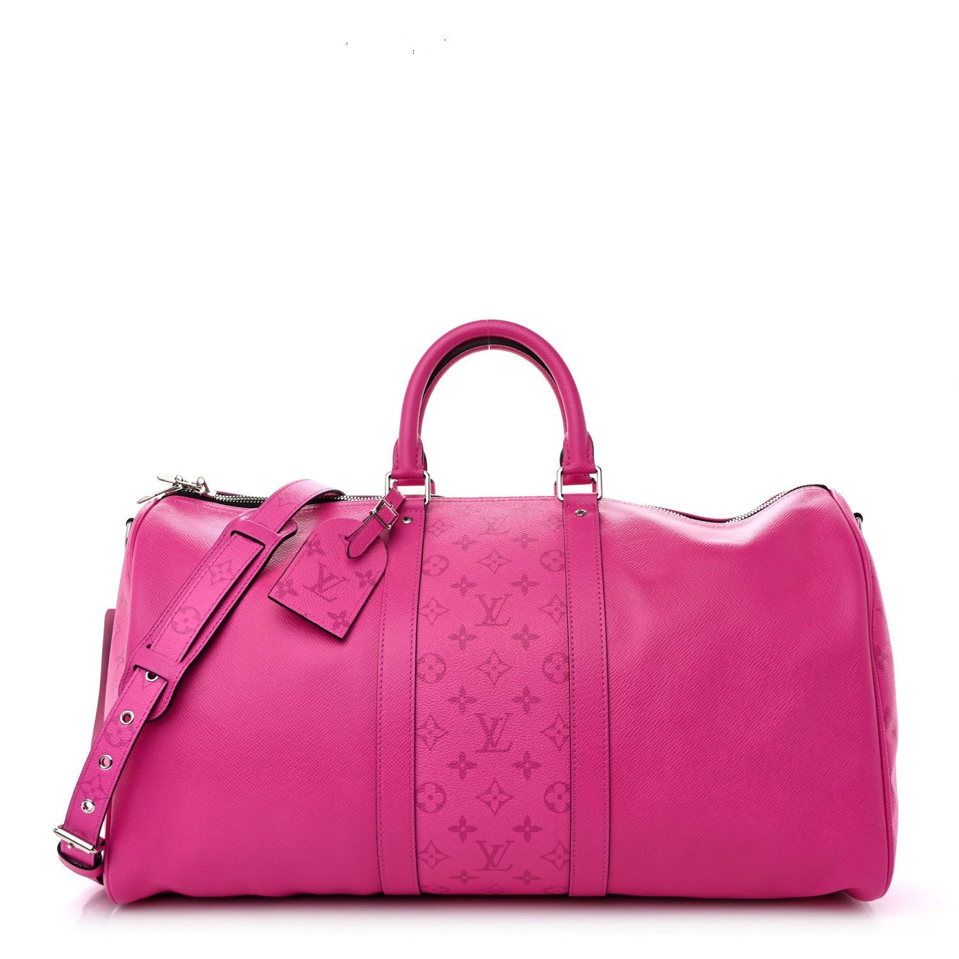LOUIS VUITTON TAIGARAMA KEEPALL BANDOULIERE 50 FUCHSIA