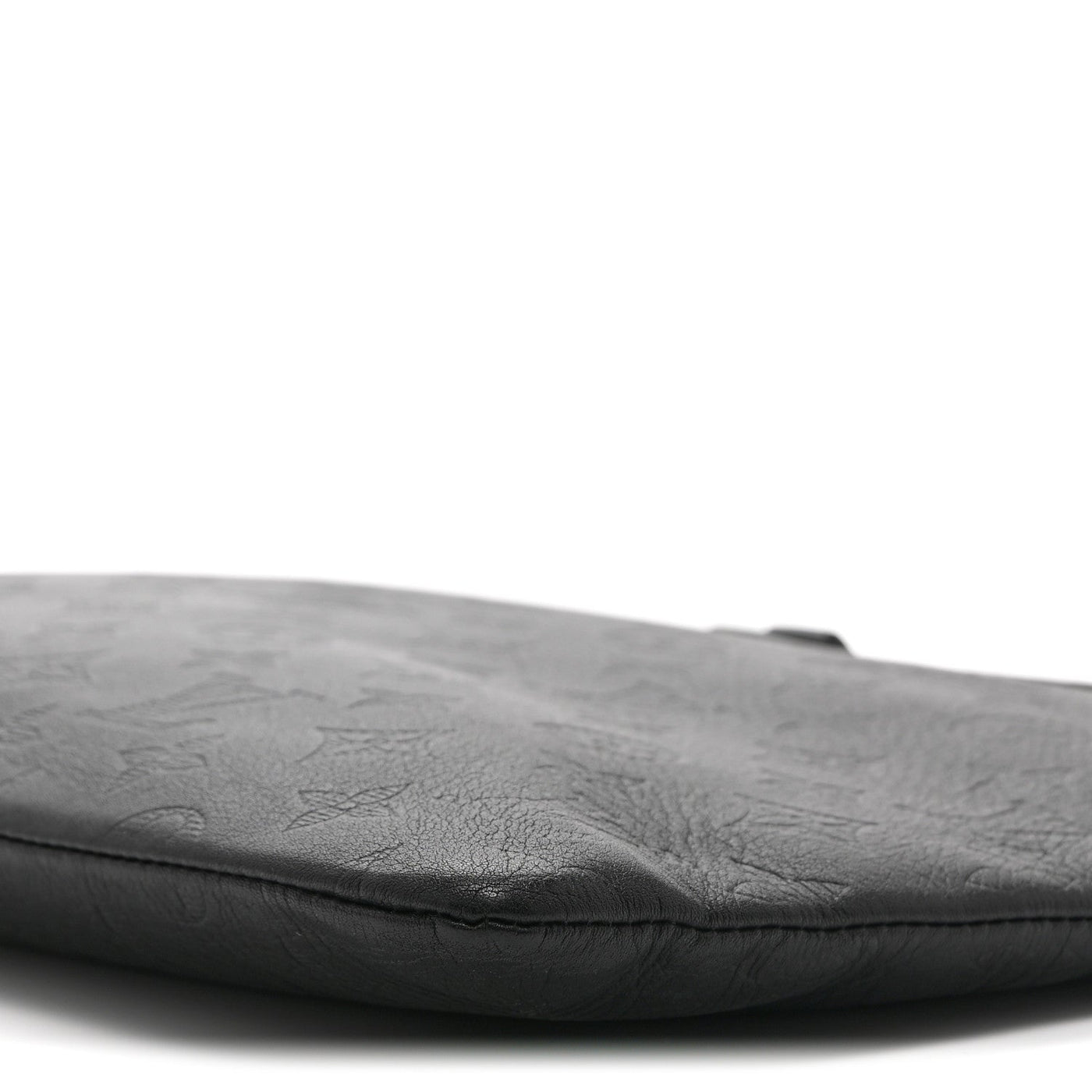 LOUIS VUITTON CALFSKIN MONOGRAM SHADOW DISCOVERY POCHETTE BLACK