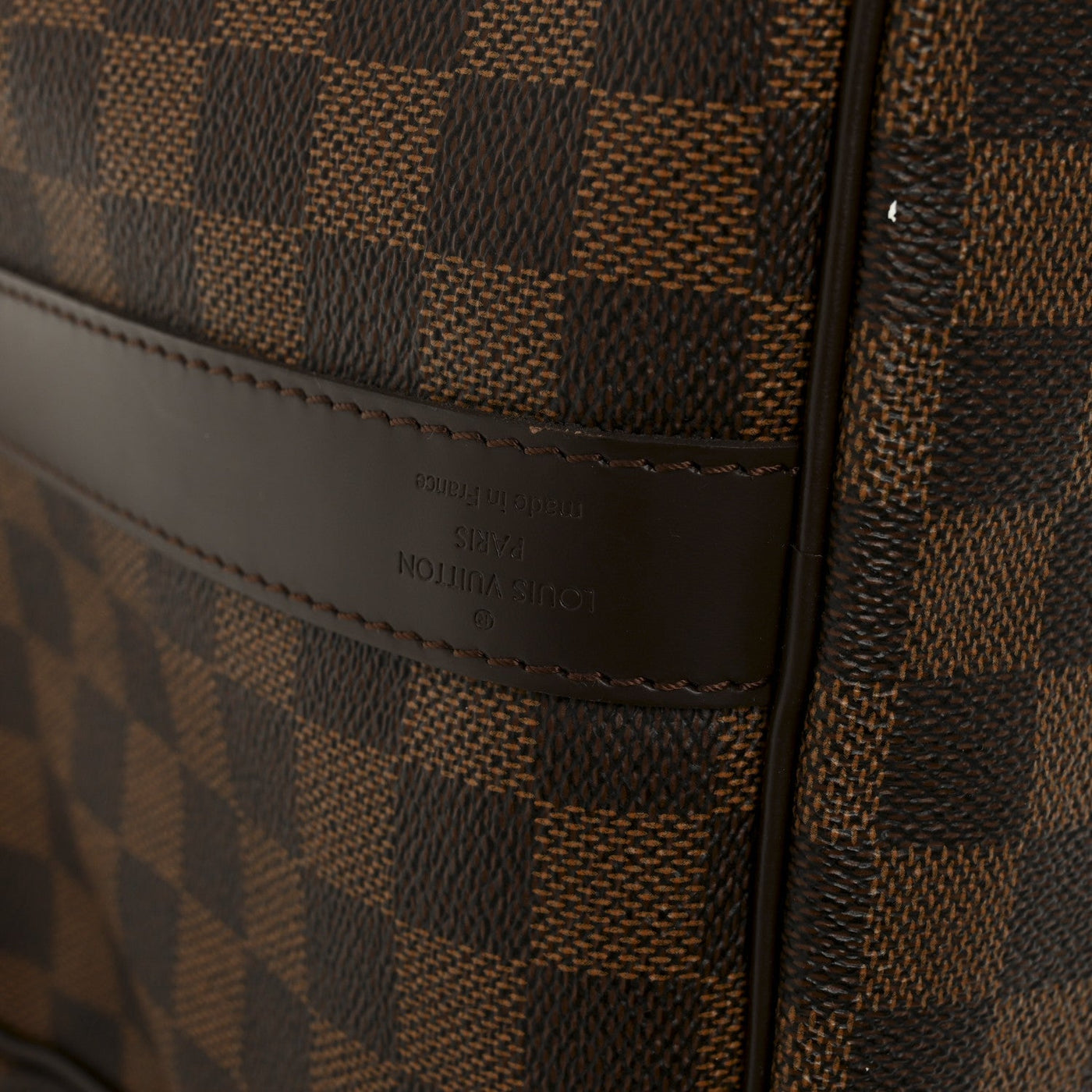 LOUIS VUITTON DAMIER EBENE KEEPALL BANDOULIERE 45