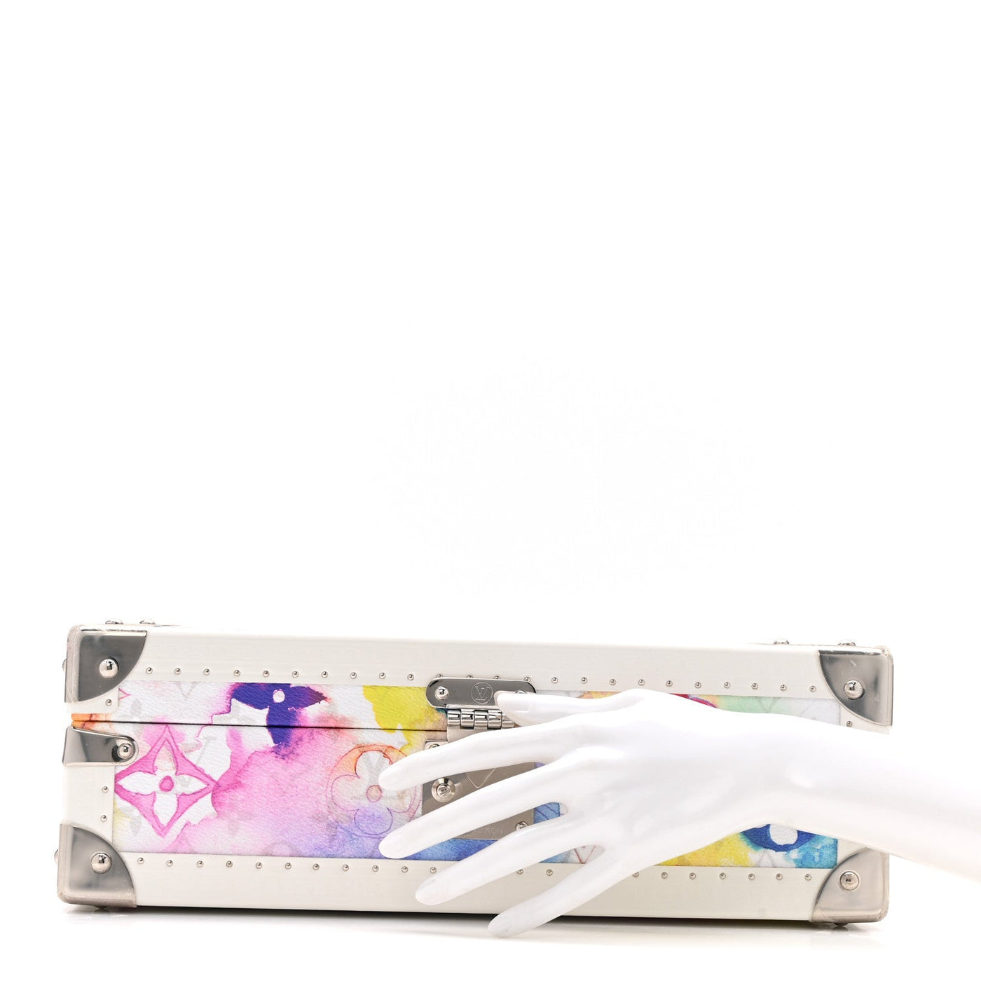 LOUIS VUITTON MONOGRAM WATERCOLOR COFFRET 8 WATCH CASE MULTICOLOR