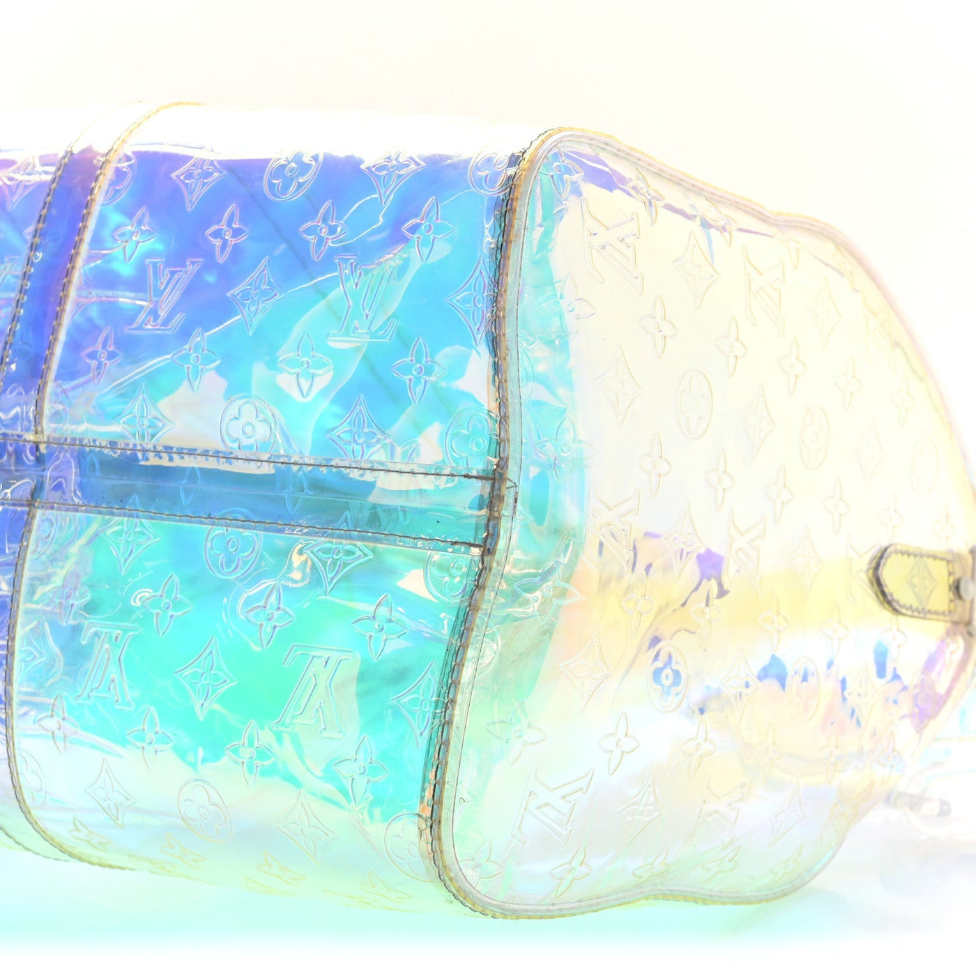 LOUIS VUITTON PVC MONOGRAM KEEPALL BANDOULIERE 50 IRIDESCENT PRISM