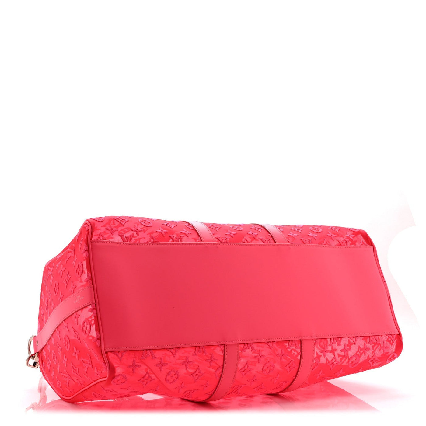 LOUIS VUITTON MONOGRAM FLUO SEE THROUGH KEEPALL BANDOULIERE 50 ROSE
