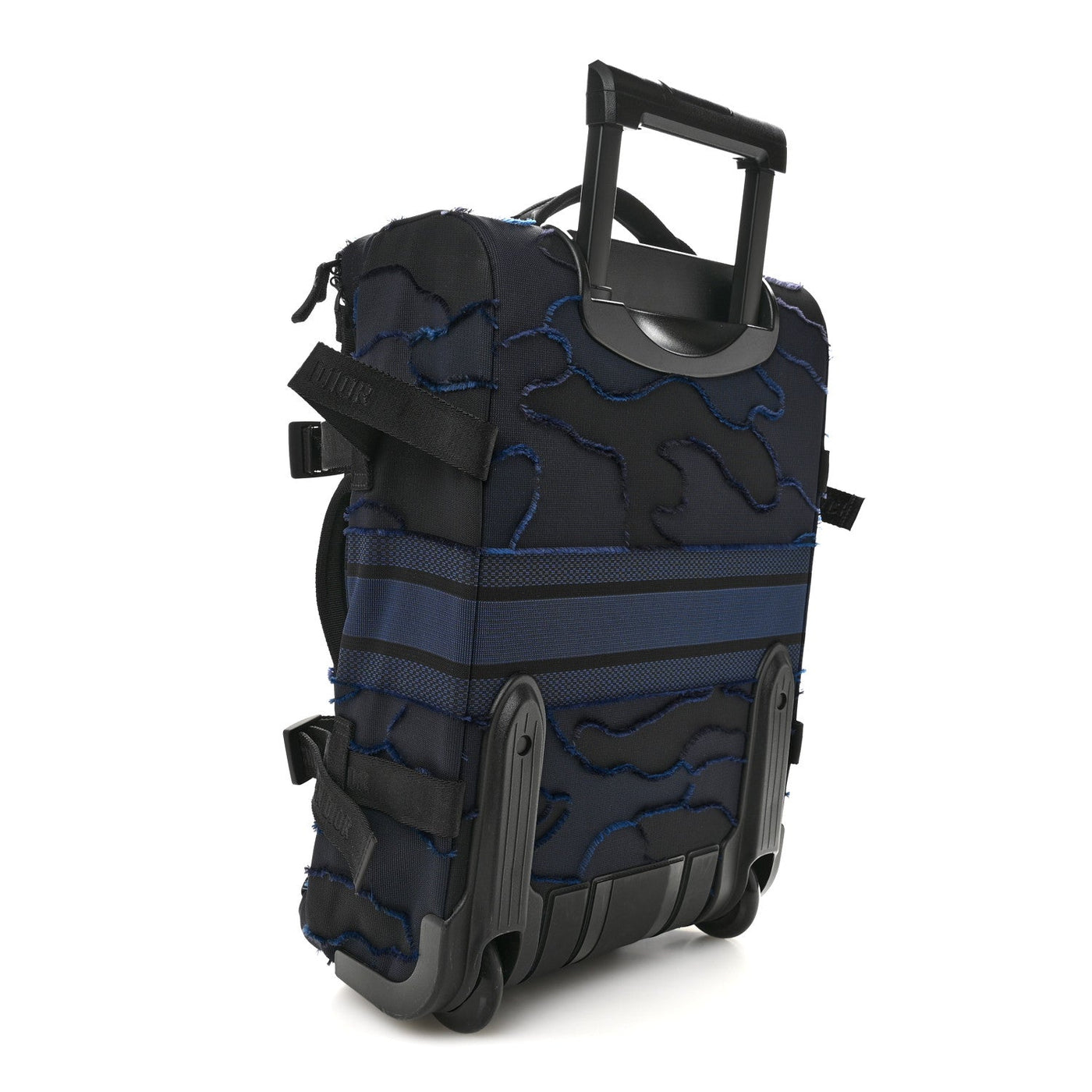 DIOR CANVAS SMALL DIORTRAVEL SUITCASE BLUE MULTICOLOR