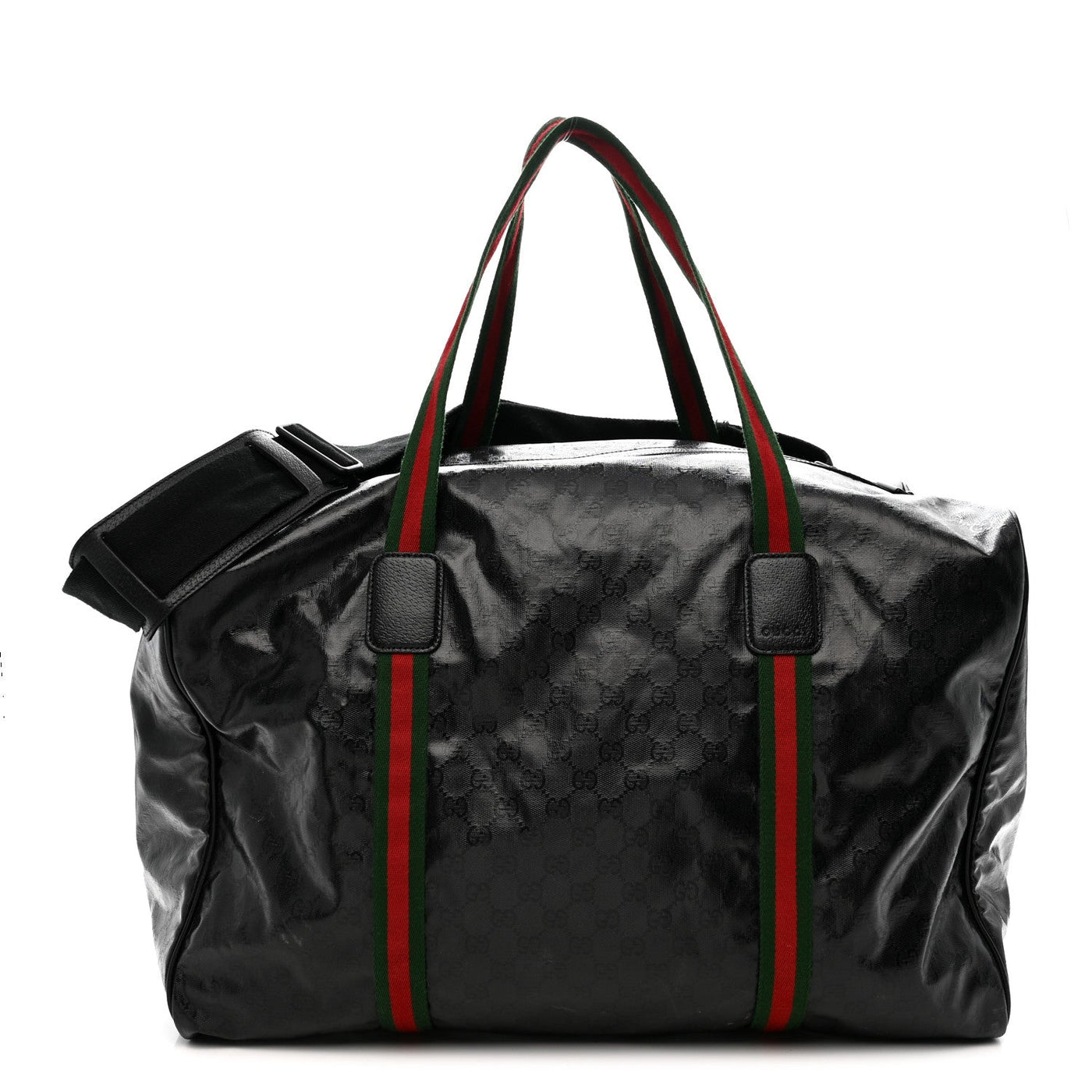 LOUIS VUITTON CRYSTAL MONOGRAM WEB LARGE DUFFLE BAG BLACK