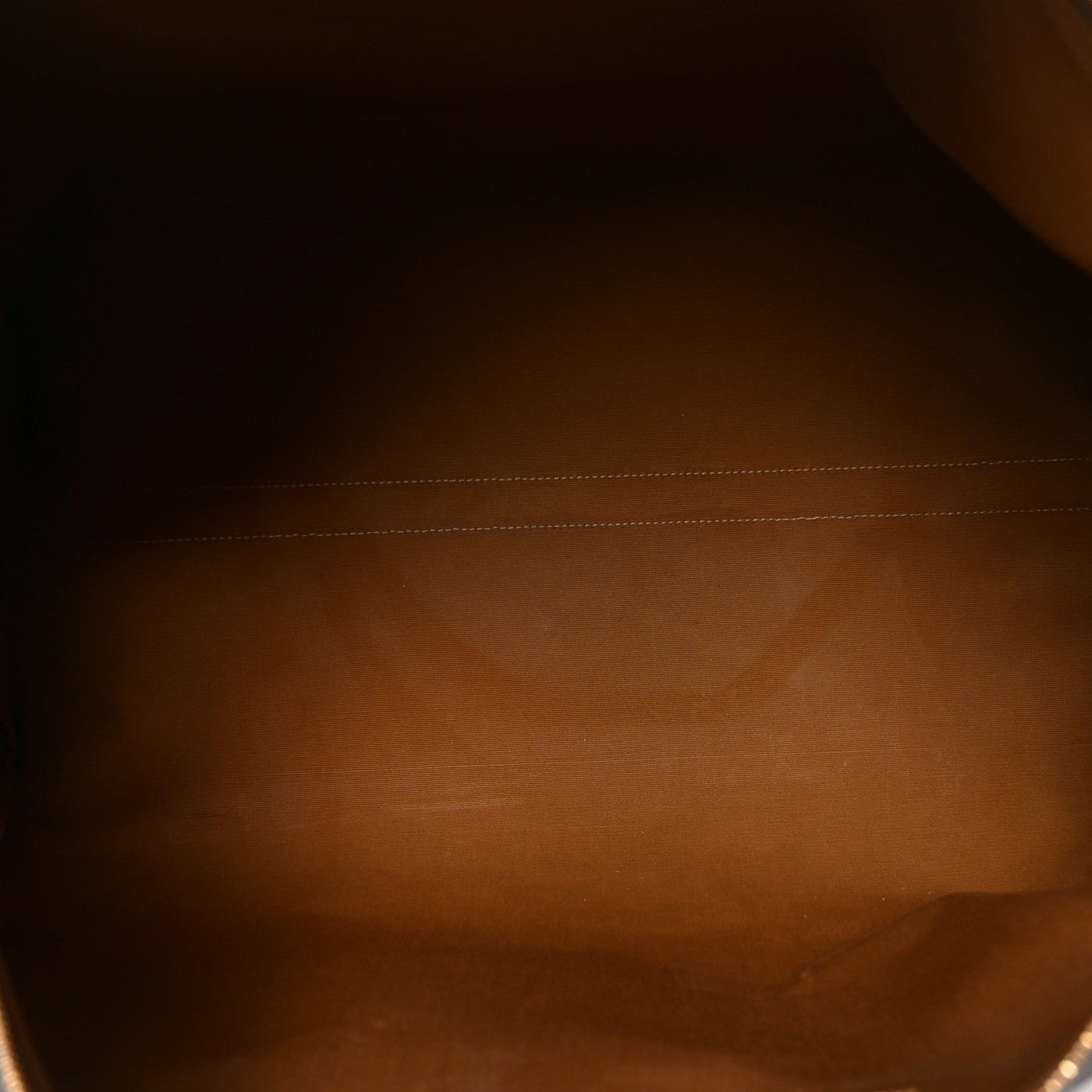 CELINE TRIOMPHE CANVAS LARGE VOYAGE DUFFLE TAN
