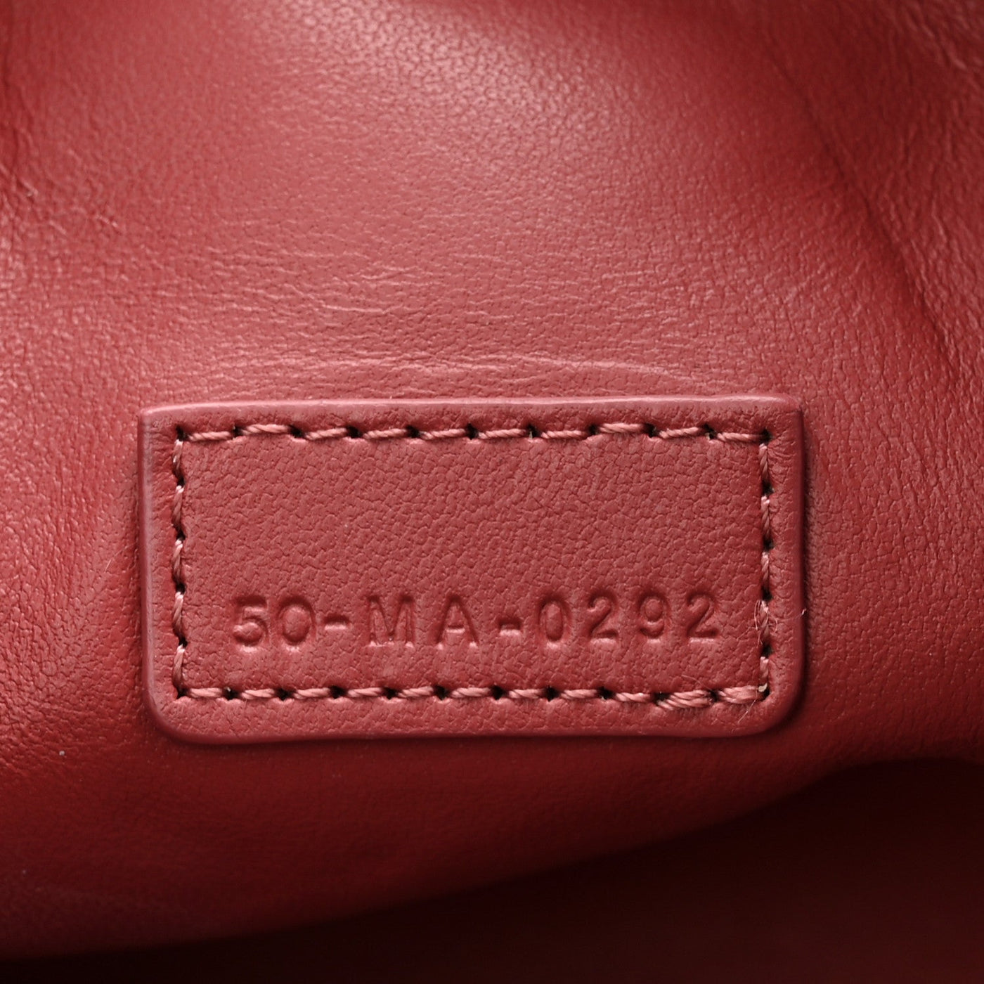 DIOR CALFSKIN MACROCANNAGE MEDIUM DIORTRAVEL NOMAD POUCH RUST