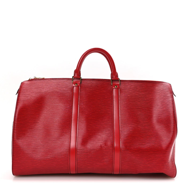 LOUIS VUITTON EPI KEEPALL 50 CASTILLAN RED