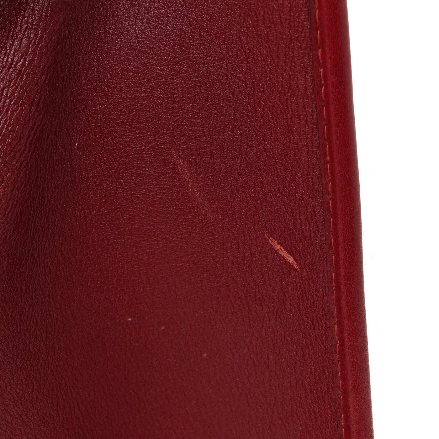 HERMES FELT BARENIA FEU2DOU TRAVEL BAG ROUGE VIF ROUGE H