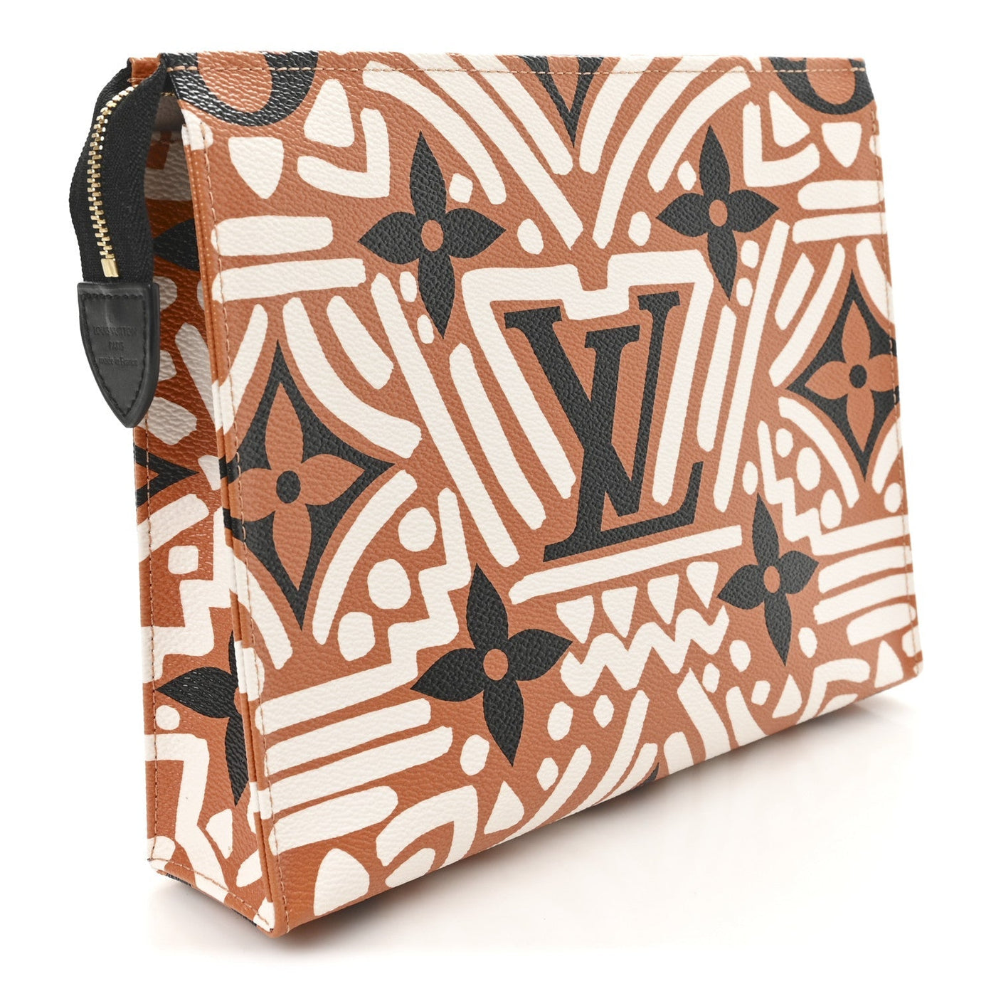 LOUIS VUITTON MONOGRAM GIANT CRAFTY POCHETTE TOILETRY 26 CREME CARAMEL