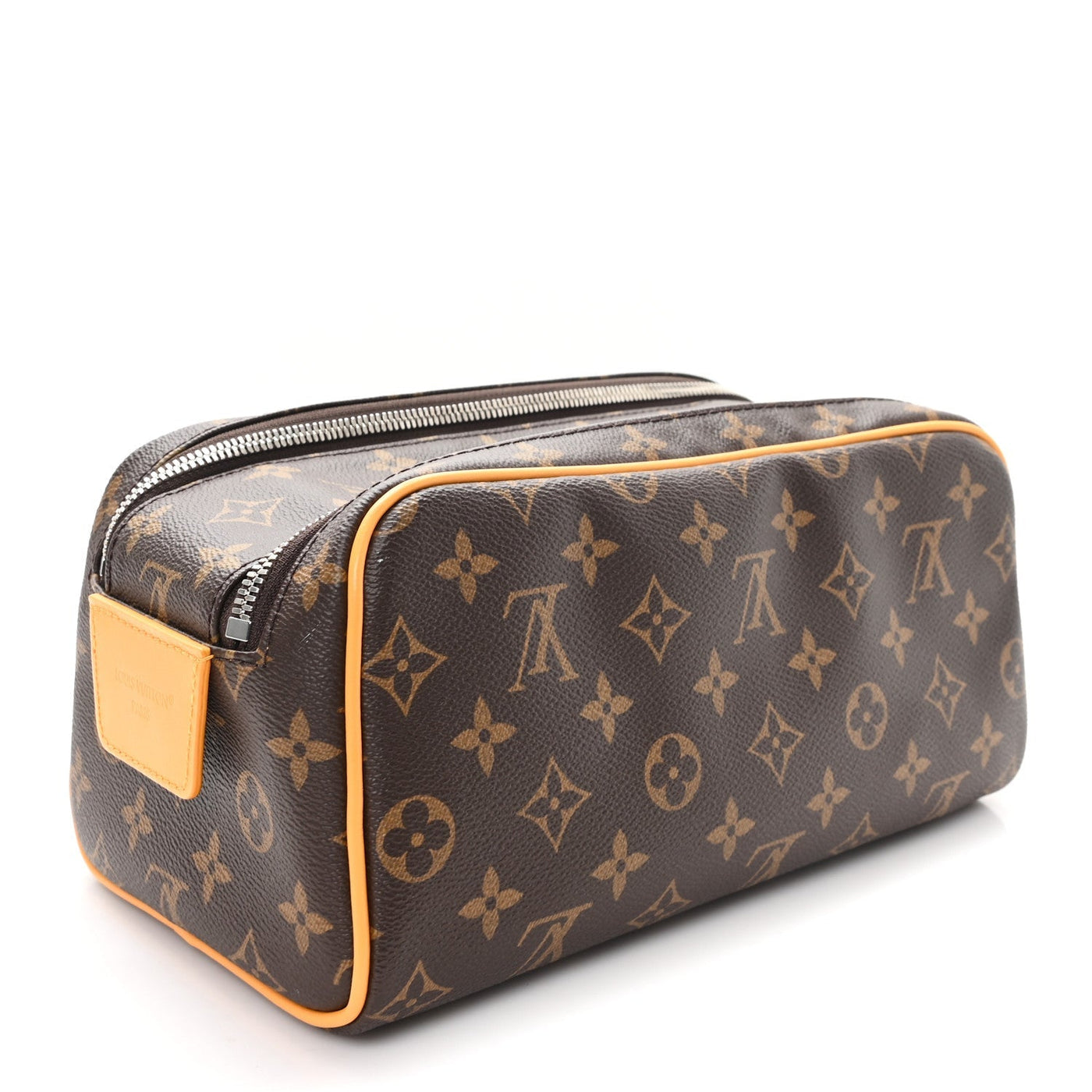 LOUIS VUITTON MONOGRAM MACASSAR DOPP KIT TOILET POUCH SAFRAN YELLOW