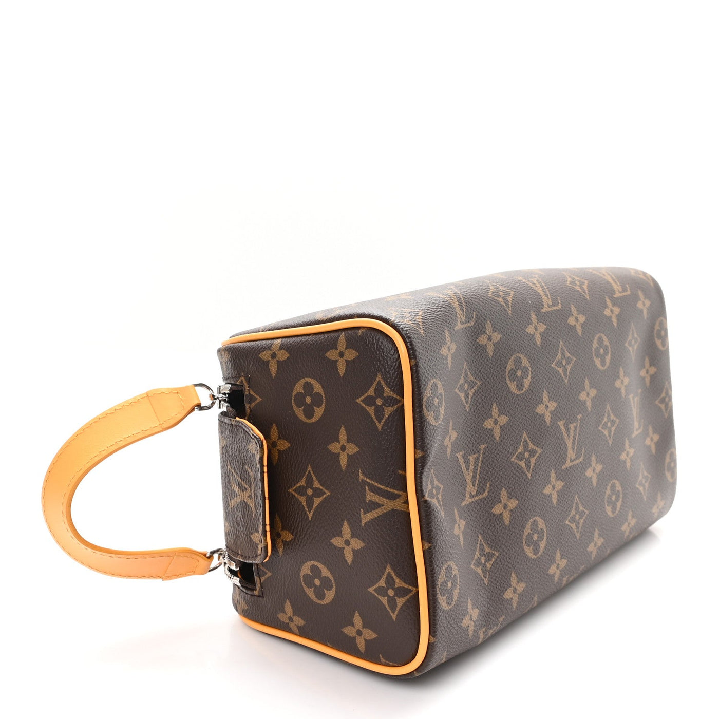 LOUIS VUITTON MONOGRAM MACASSAR DOPP KIT TOILET POUCH SAFRAN YELLOW