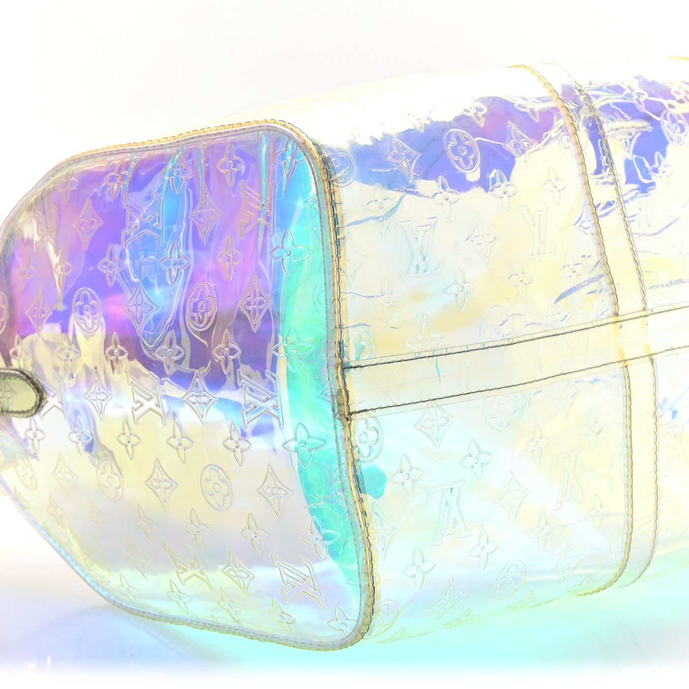 LOUIS VUITTON PVC MONOGRAM KEEPALL BANDOULIERE 50 IRIDESCENT PRISM