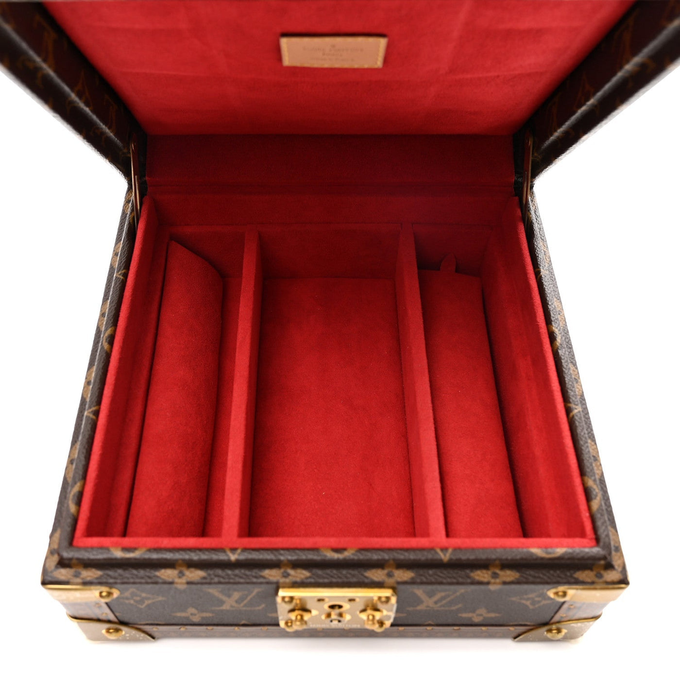 LOUIS VUITTON MONOGRAM JEWELRY BOX RED