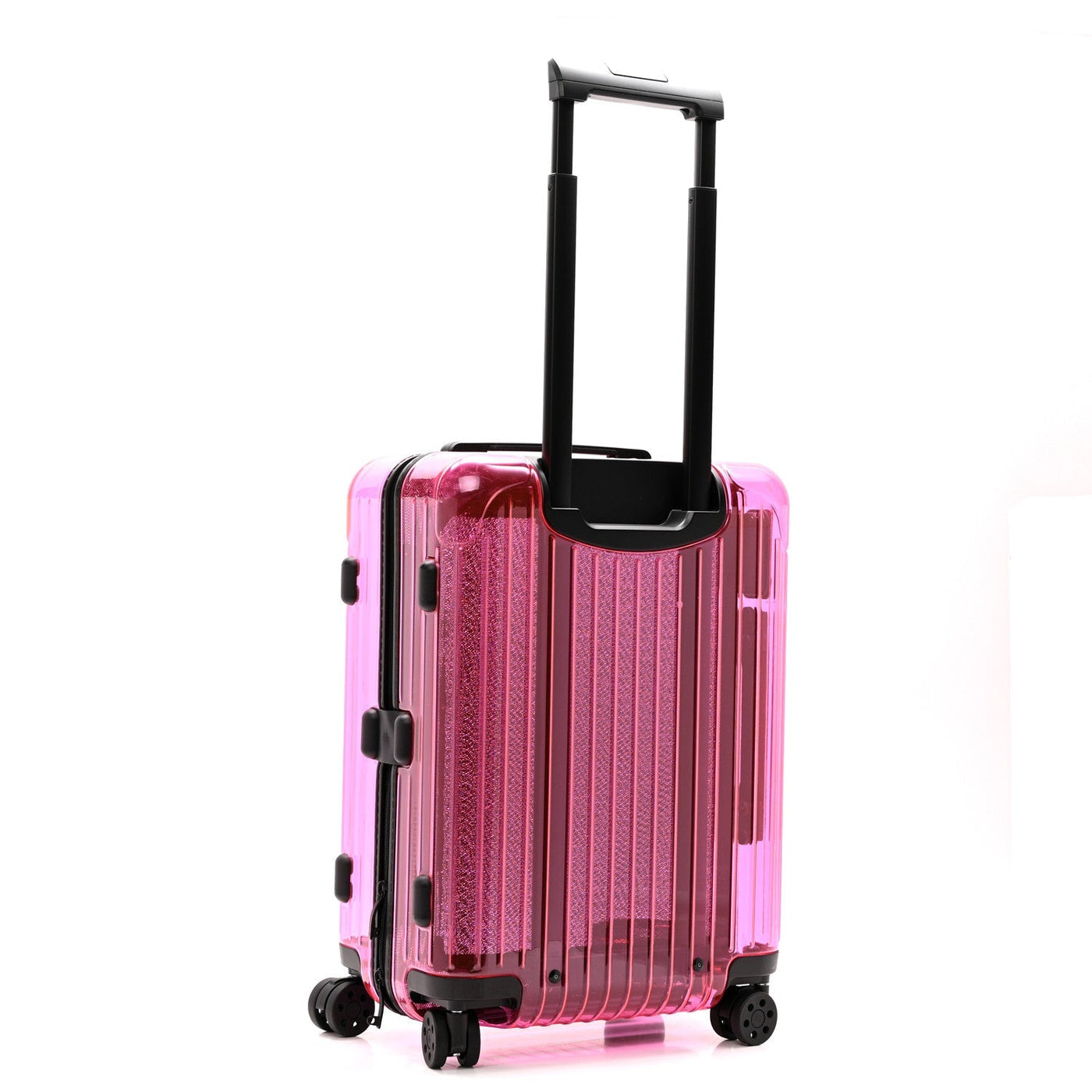 RIMOWA TRANSPARENT POLYCARBONATE ESSENTIAL CABIN NEON PINK