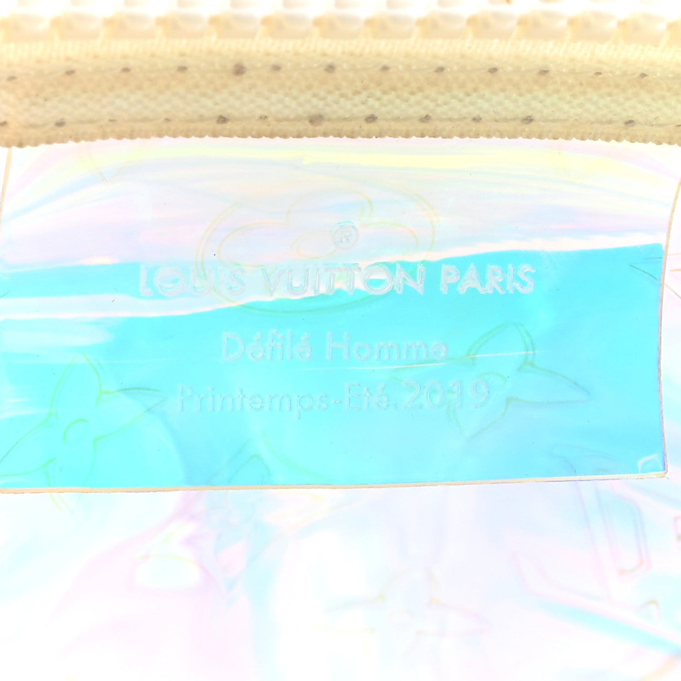 LOUIS VUITTON PVC MONOGRAM KEEPALL BANDOULIERE 50 IRIDESCENT PRISM