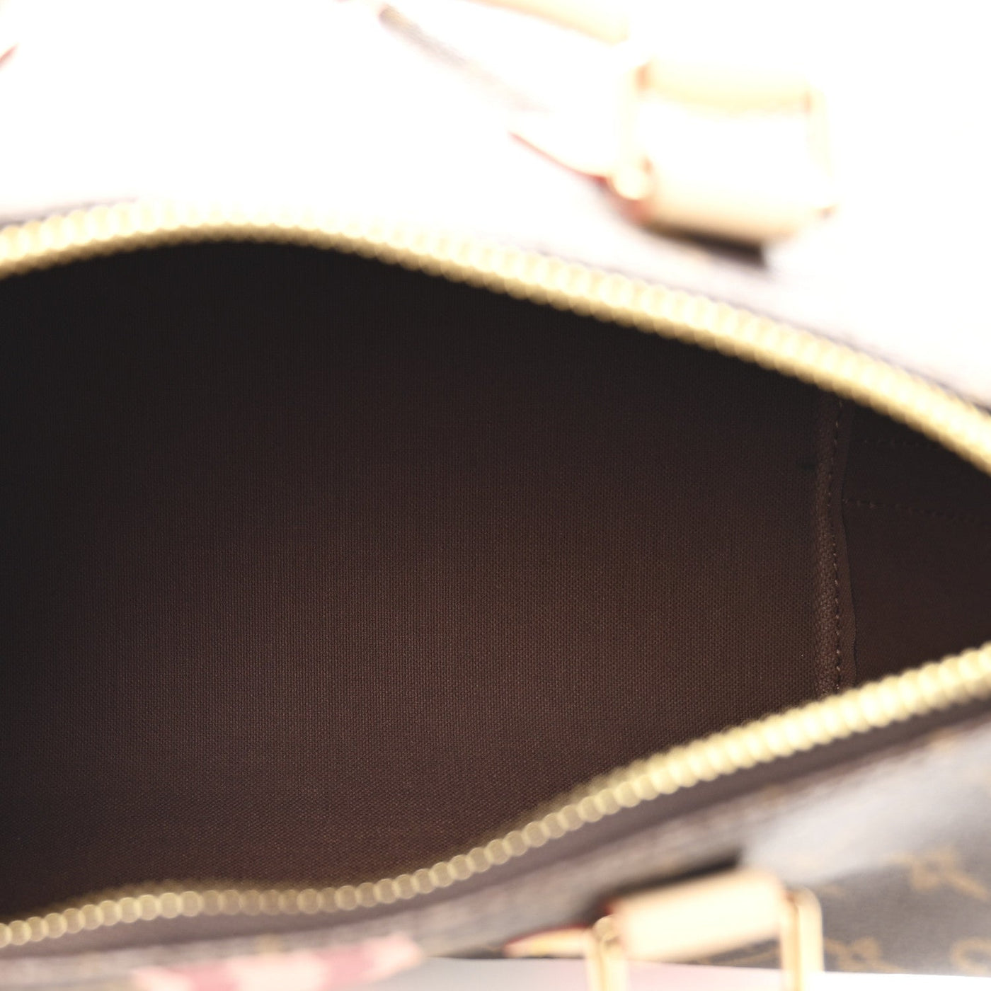 LOUIS VUITTON MON MONOGRAM SPEEDY BANDOULIERE 25 LIGHT PINK SARI RED