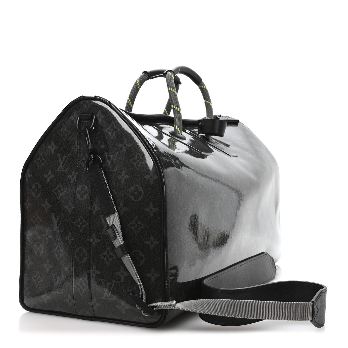 LOUIS VUITTON MONOGRAM ECLIPSE GLAZE KEEPALL BANDOULIERE 50