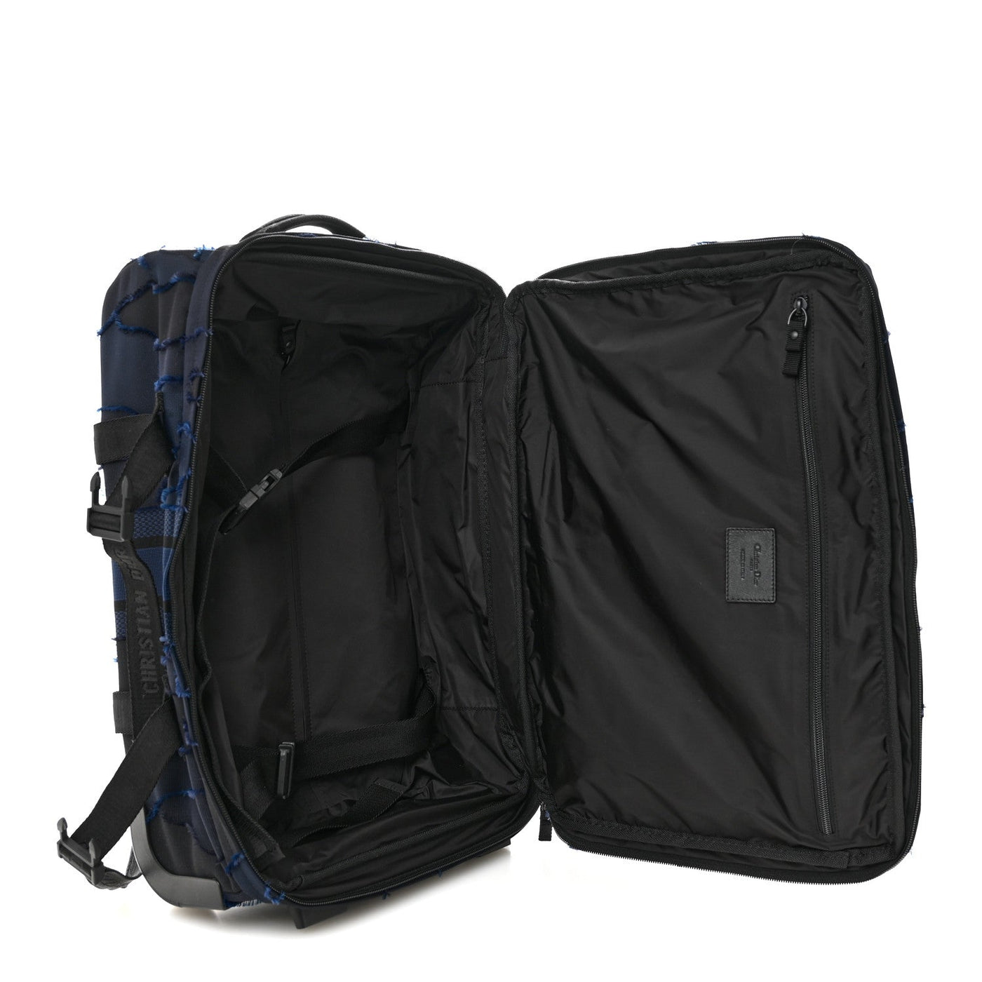 DIOR CANVAS SMALL DIORTRAVEL SUITCASE BLUE MULTICOLOR