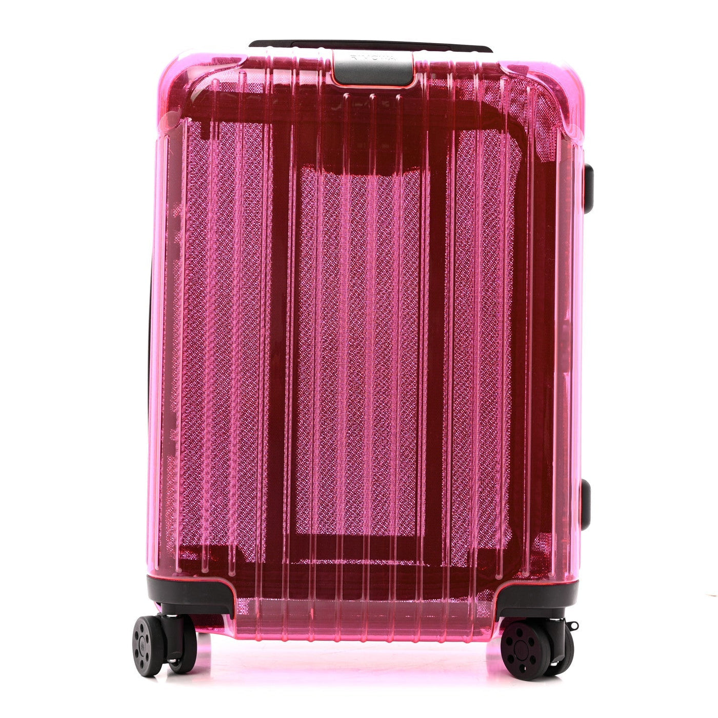 RIMOWA TRANSPARENT POLYCARBONATE ESSENTIAL CABIN NEON PINK