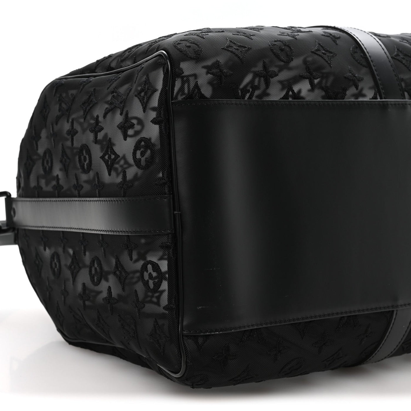 LOUIS VUITTON MONOGRAM SEE THROUGH KEEPALL BANDOULIERE 50 BLACK