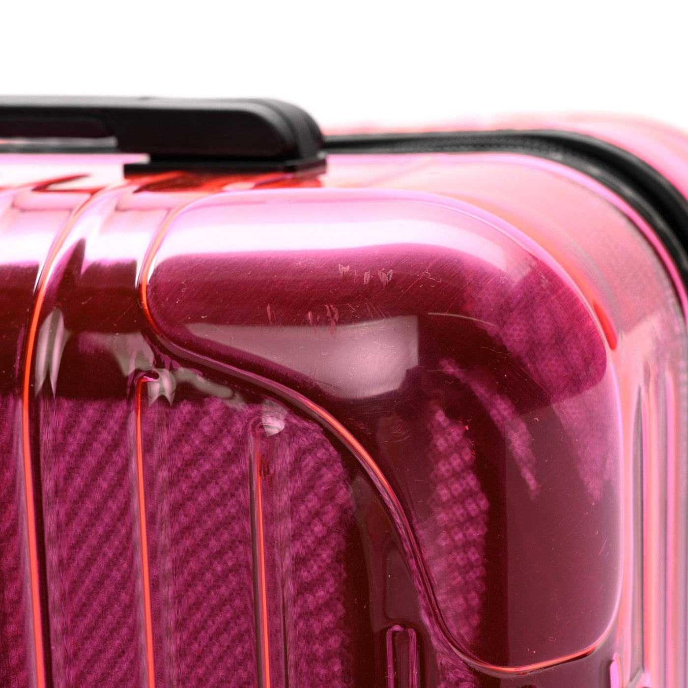 RIMOWA TRANSPARENT POLYCARBONATE ESSENTIAL CABIN NEON PINK