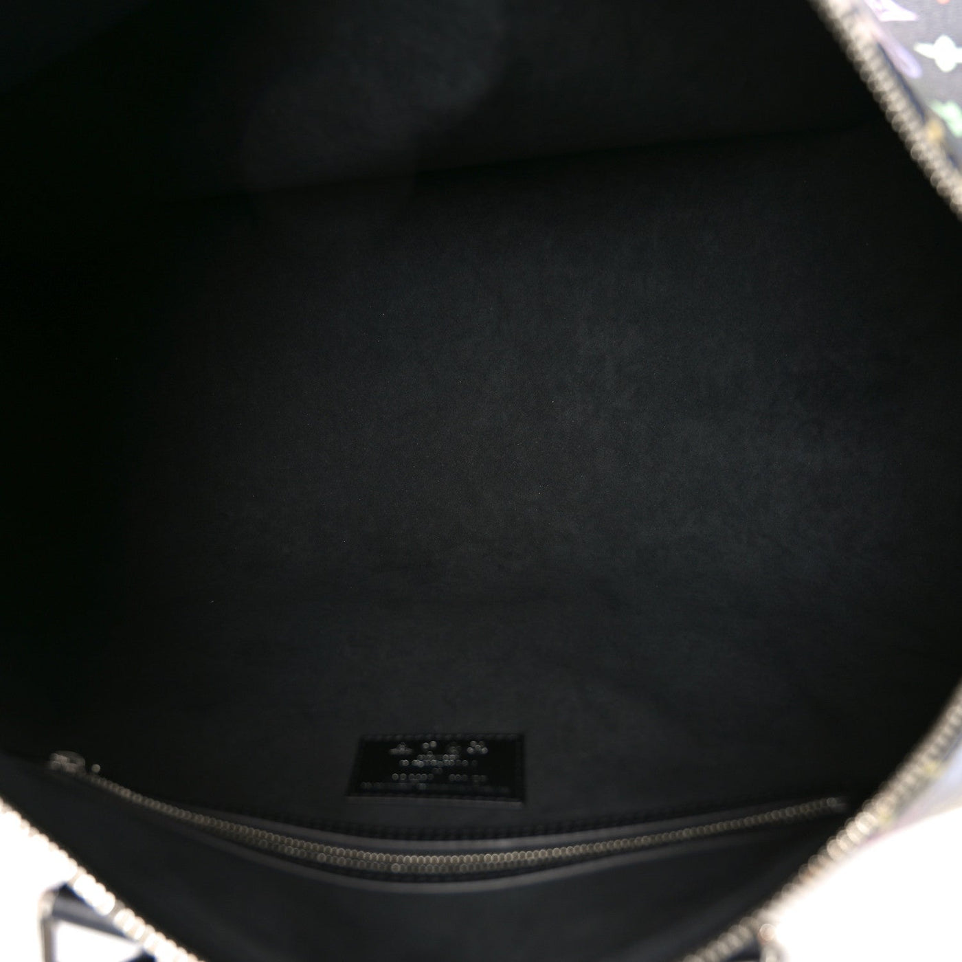 LV X TM MONOGRAM MULTICOLOR KEEPALL BANDOULIERE 50 BLACK