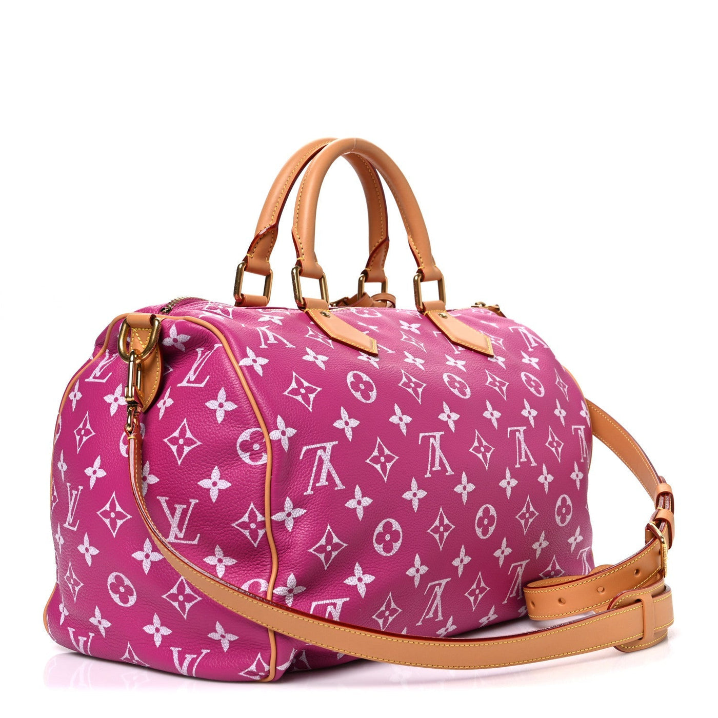 LOUIS VUITTON CALFSKIN MONOGRAM SPEEDY P9 BANDOULIERE 40 AGATE